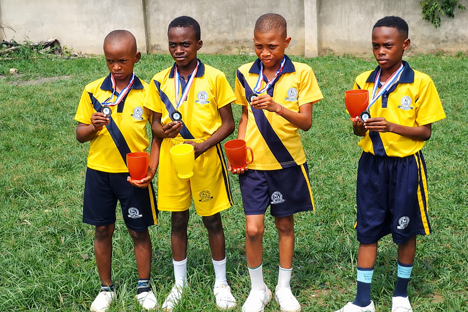 Students with Medals